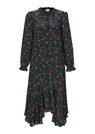 Langes Kleid mit Blümchen-Print thumbnail 1