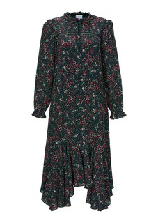 Langes Kleid mit Blümchen-Print thumbnail 1