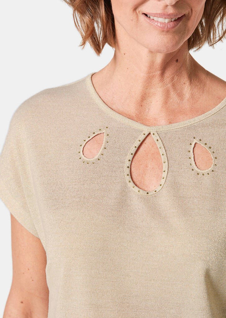 Elegantes Shirt mit feinen Glanzgarnen