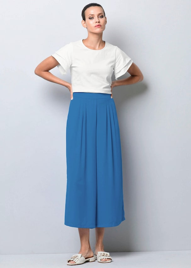 Hose mit Pliseefalten 3