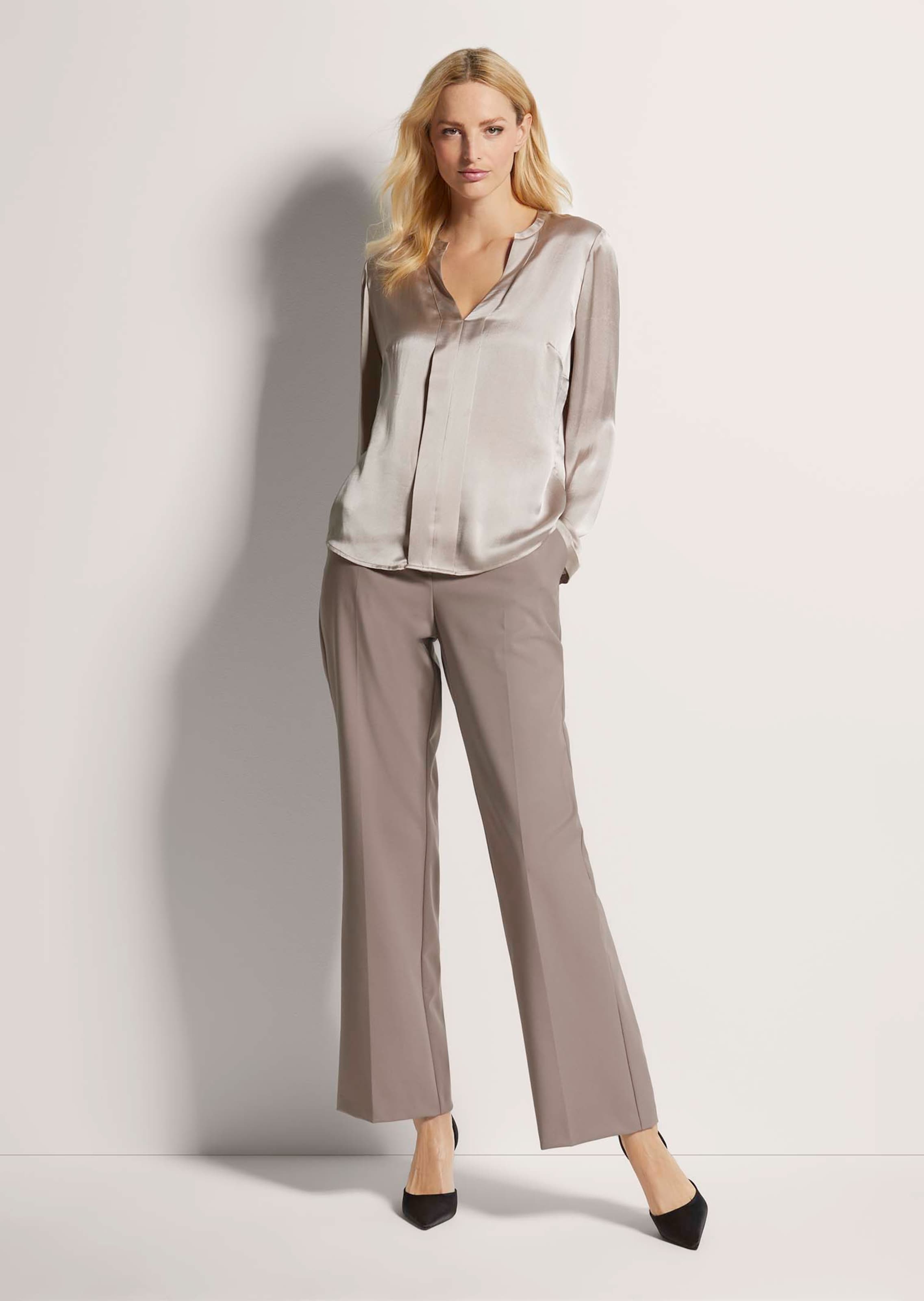 Satinbluse aus reiner Seide