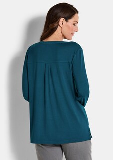 Blusenshirt mit Chiffon-Einsatz thumbnail 3