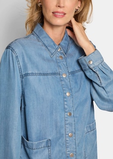 Hemdjacke im Denim-Look thumbnail 5