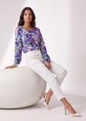 Bluse mit Blumenprint und Bordüre thumbnail 5