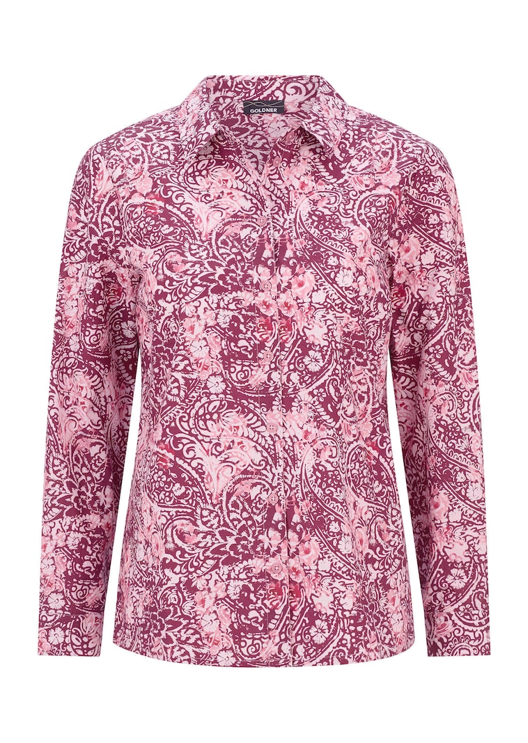 Overhemdblouse van puur katoen