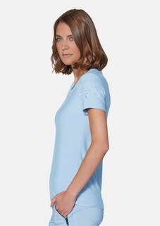 Shirt mit Lochstickerei thumbnail 4