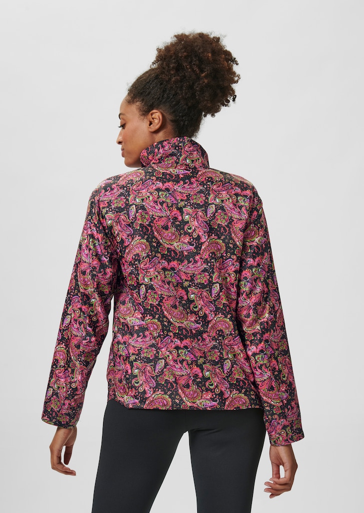 Troyer-style jacket with paisley print 2