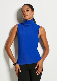 Pull col roulé sans manches thumbnail 7