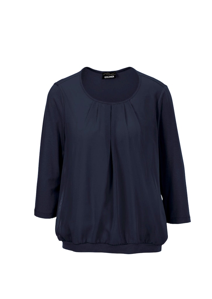 Verzorgd shirt in elegante blouselook