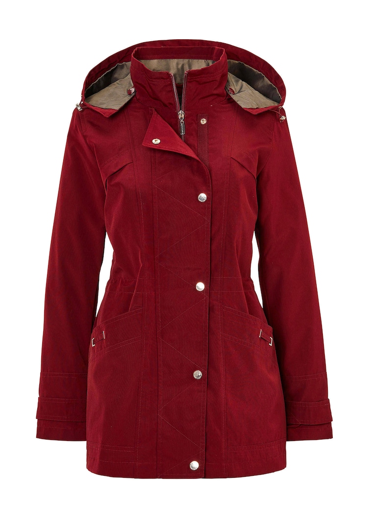 Manteau court avec lien de serrage sous coulisse