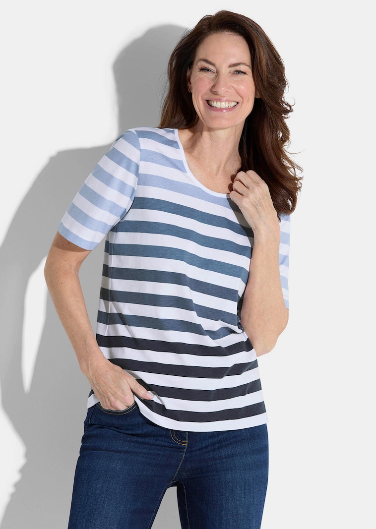 Raidallinen puuvillatrikoo