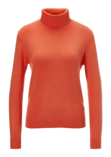 Fine knit jumper with viscose and elastane thumbnail 1