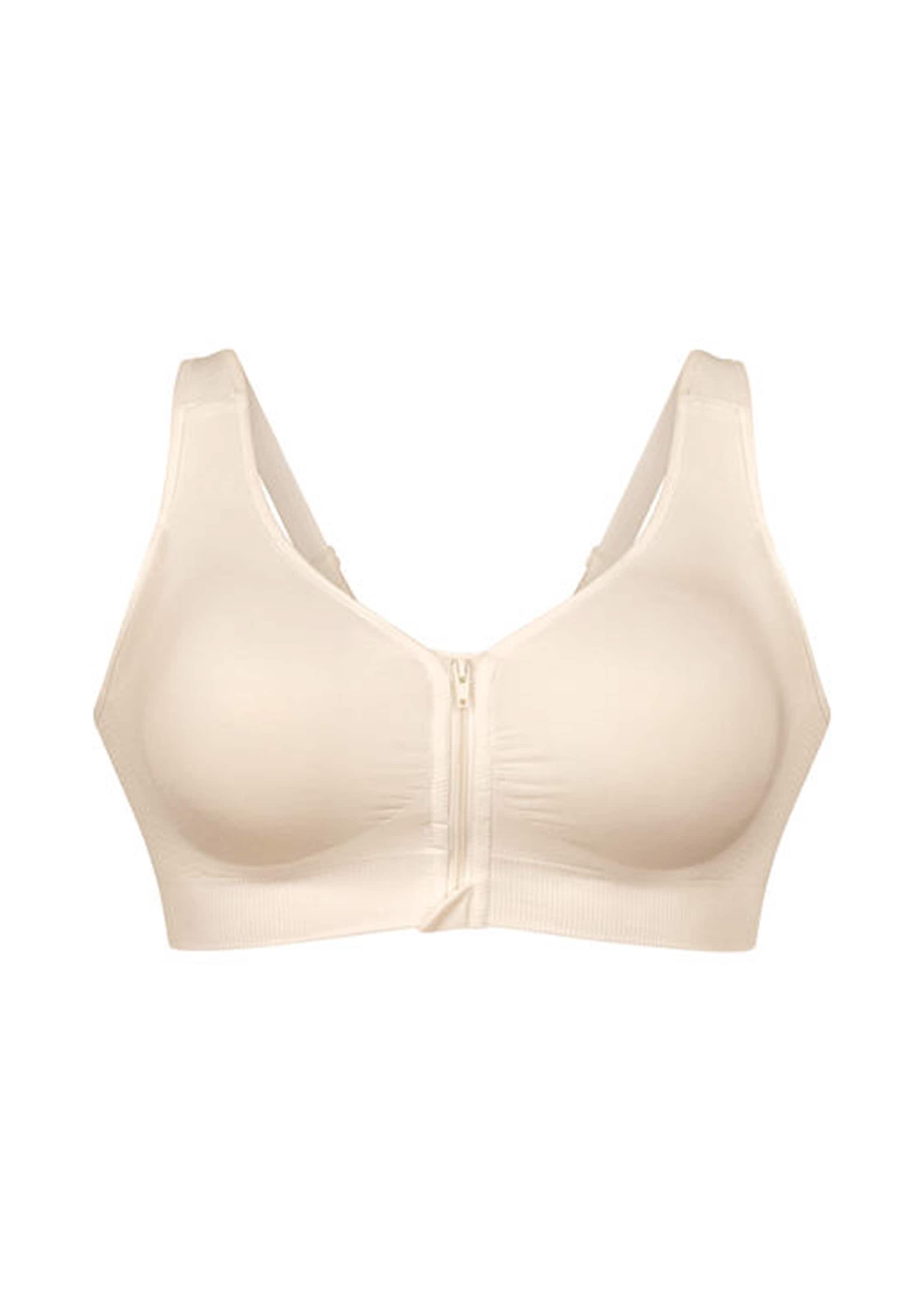 Bustier met voorsluiting en uitneembare cups van schuim