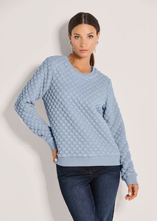 Sweatshirt mit Cloqué-Struktur thumbnail 1