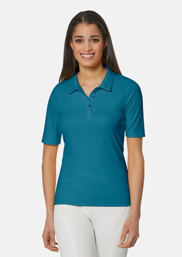 Polo shirt with short sleeves
