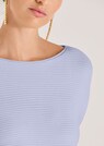 Quergerippter Strick-Pullover mit langen Ärmeln thumbnail 5