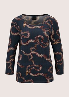 Viskose-Shirt mit Schlangenprint thumbnail 6