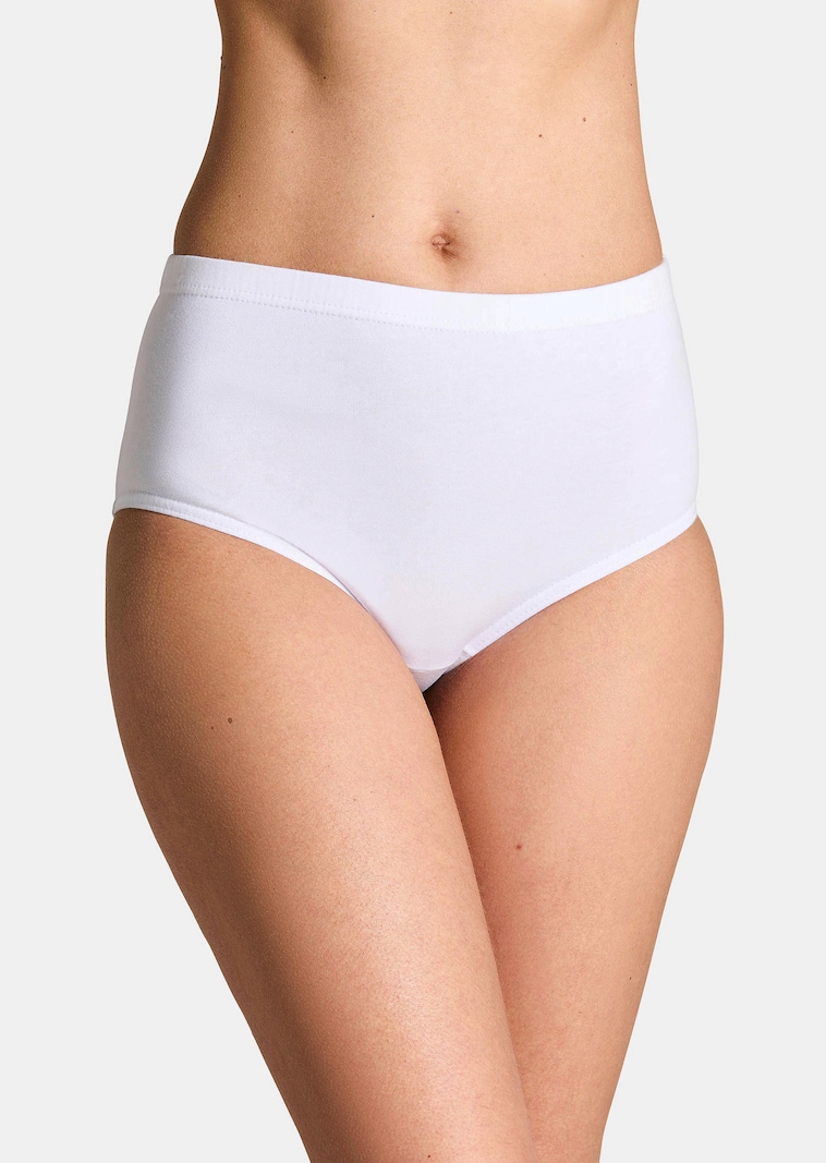 Lot de slips taille haute en coton