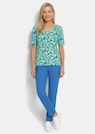 Shirt van viscose met bladerdessin thumbnail 2