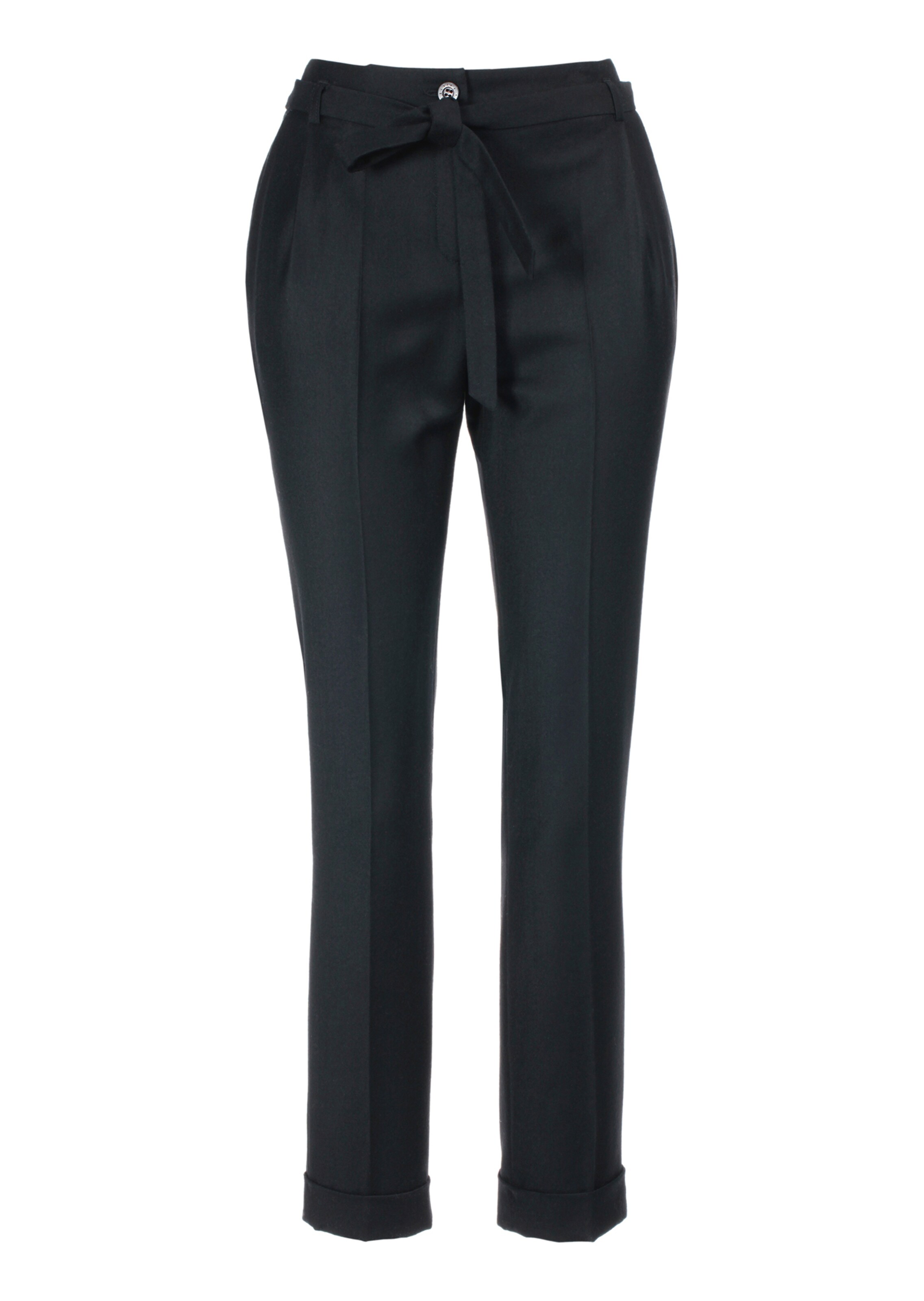 Bundfaltenhose mit Kaschmir
