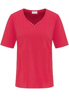 T-shirt avec charmante encolure et pierres décoratives thumbnail 5