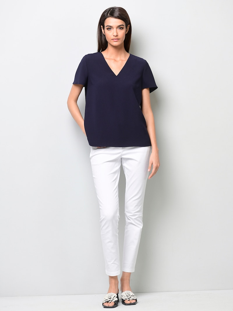 Bluse mit V-Ausschnitt