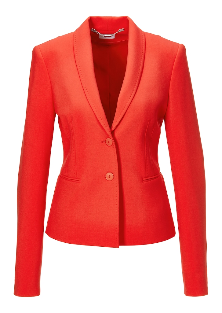 Comfort blazer in a slim, tailored short style