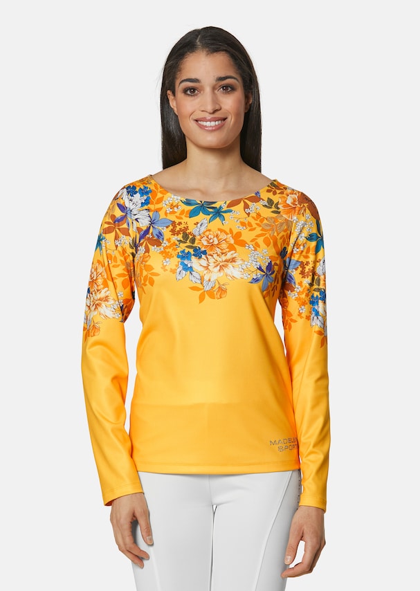 Long sleeve shirt with floral print