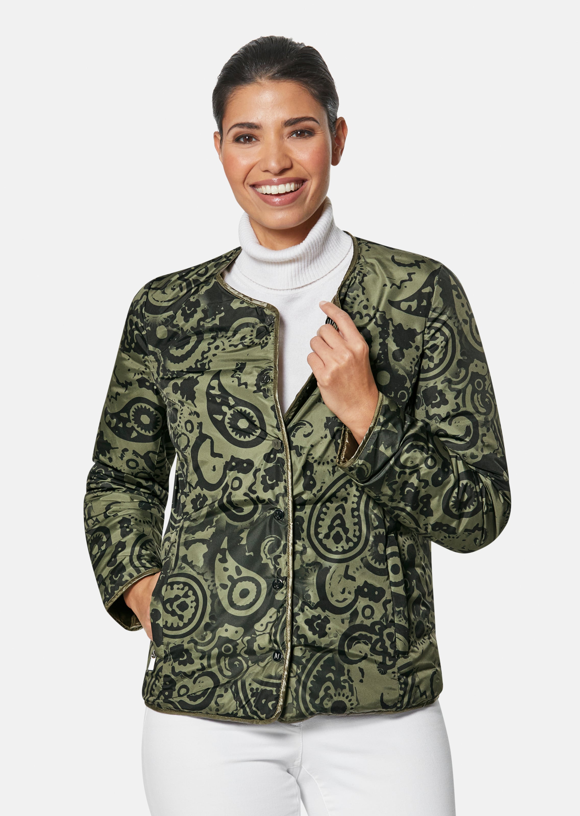 Wendejacke mit Paisleydruck