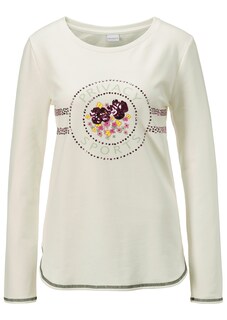 Sweatshirt mit Logo-Schriftzug und Paillettendekoration thumbnail 1
