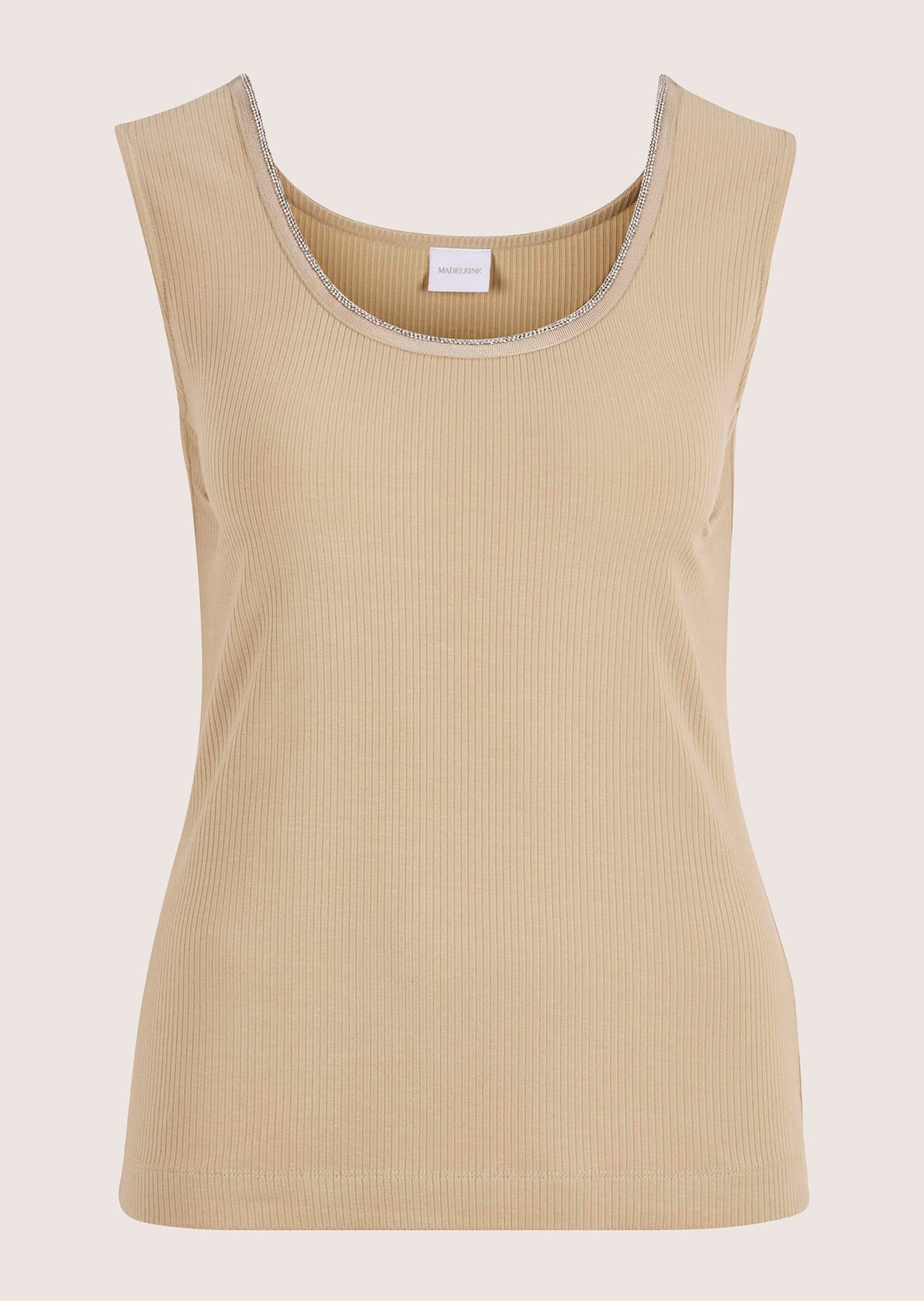 Träger-Top mit Glanz-Akzent