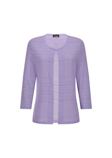 Leichte Shirtjacke in Ajourstrick-Optik thumbnail 6
