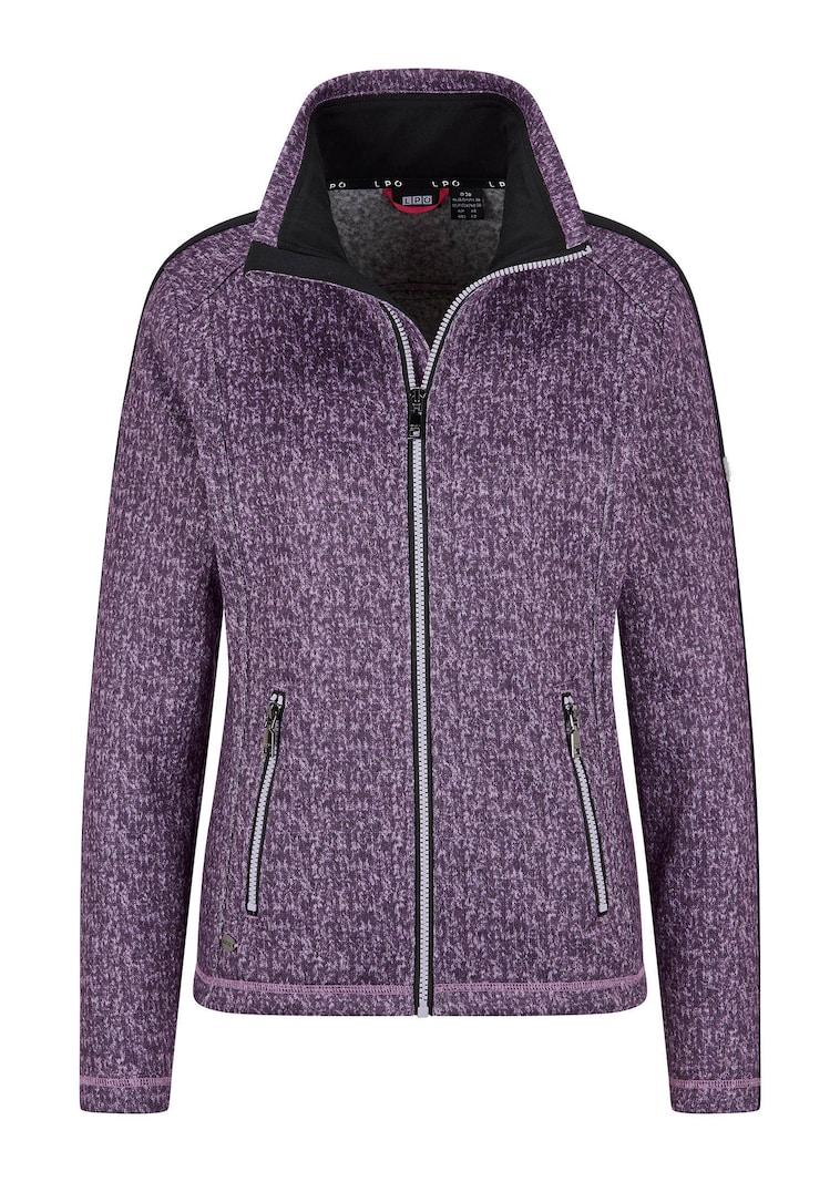 Veste polaire effet tricot