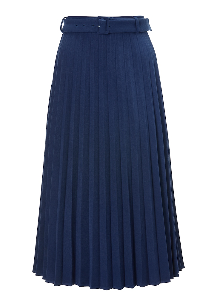Pleated skirt in a stylish midi length