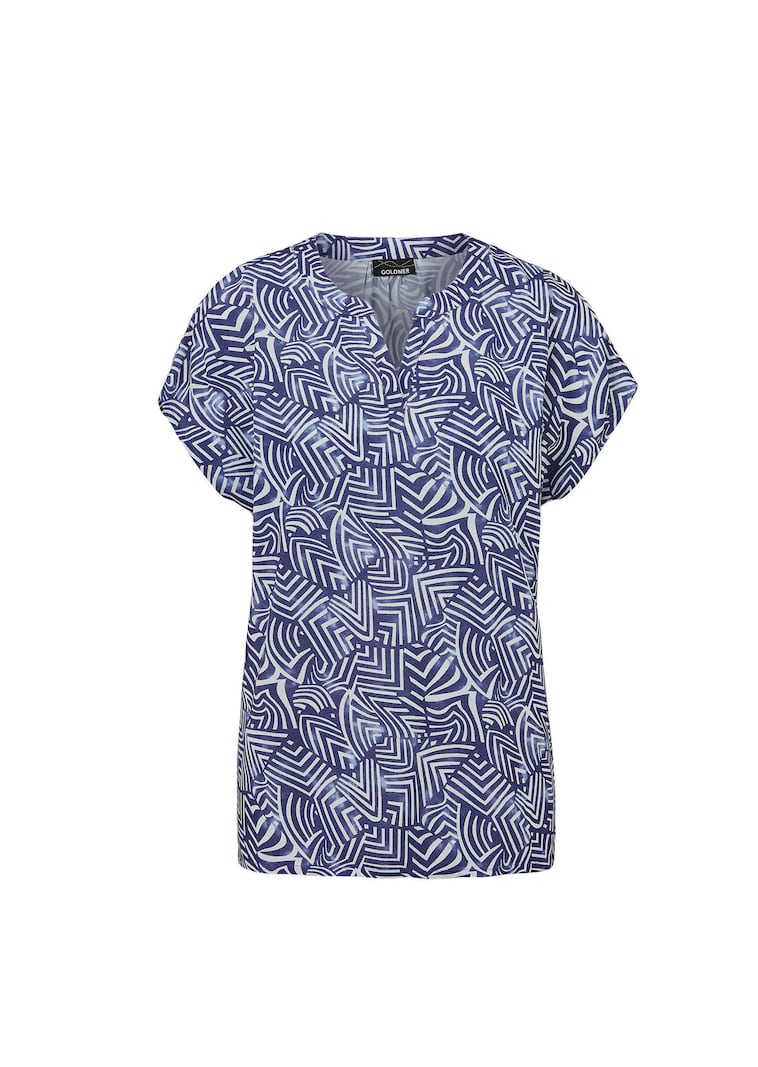 Bluse mit Tunika Ausschnitt