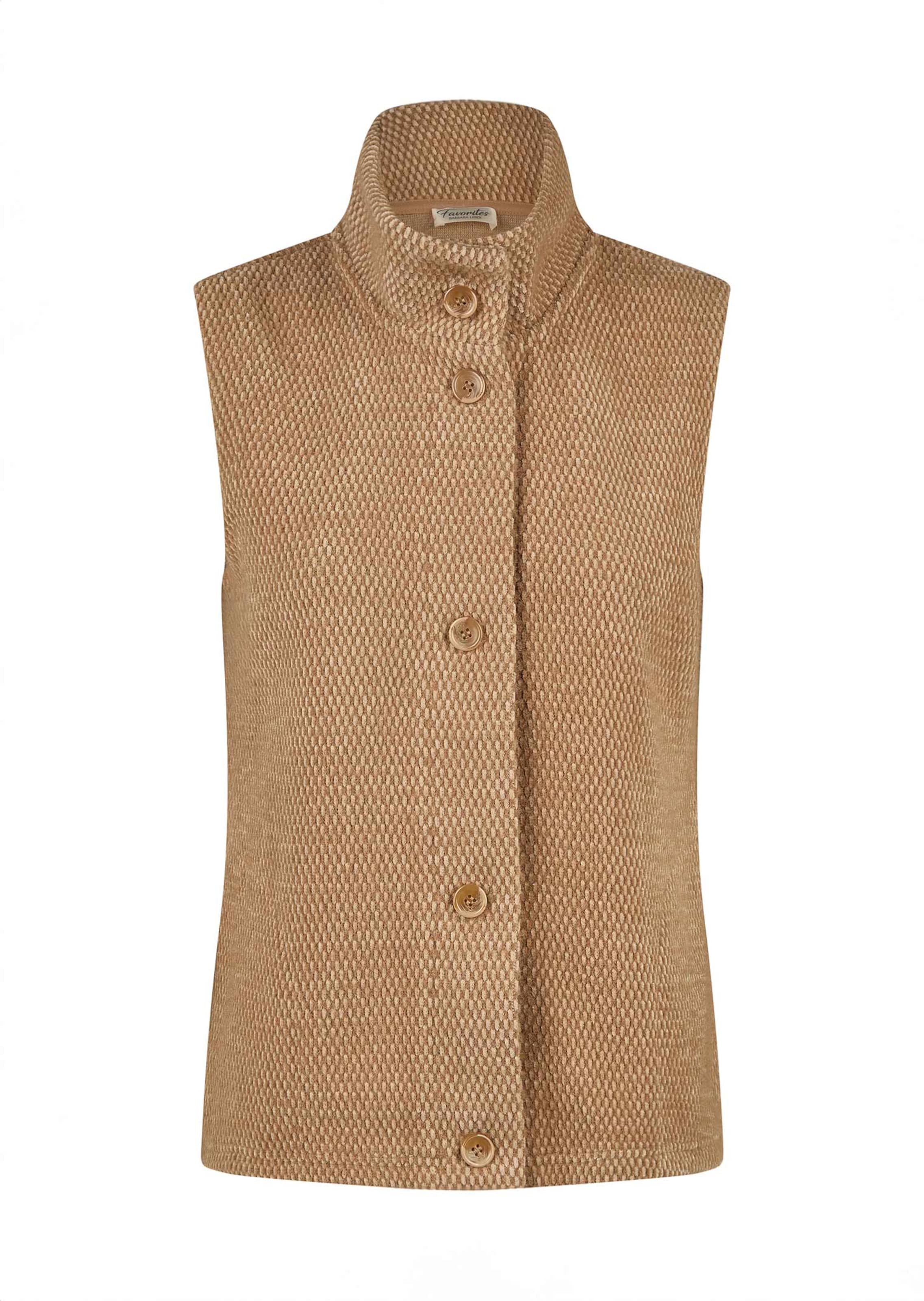 Weste aus kuscheligem Struktur-Jersey