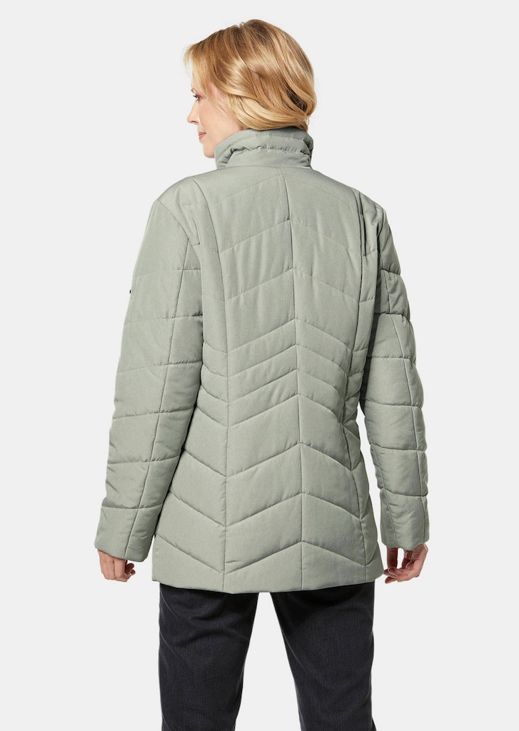 Warme Steppjacke in Jeansoptik