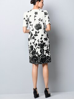 Kleid in floralem Druckdessin thumbnail 2