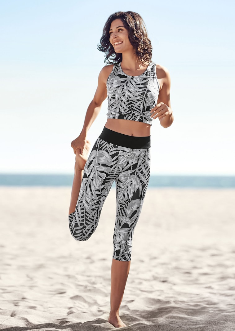 Bustier mit Blätterprint