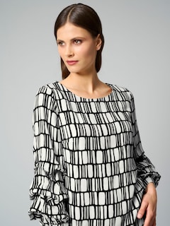 Kleid mit gerafften Ärmeln thumbnail 6