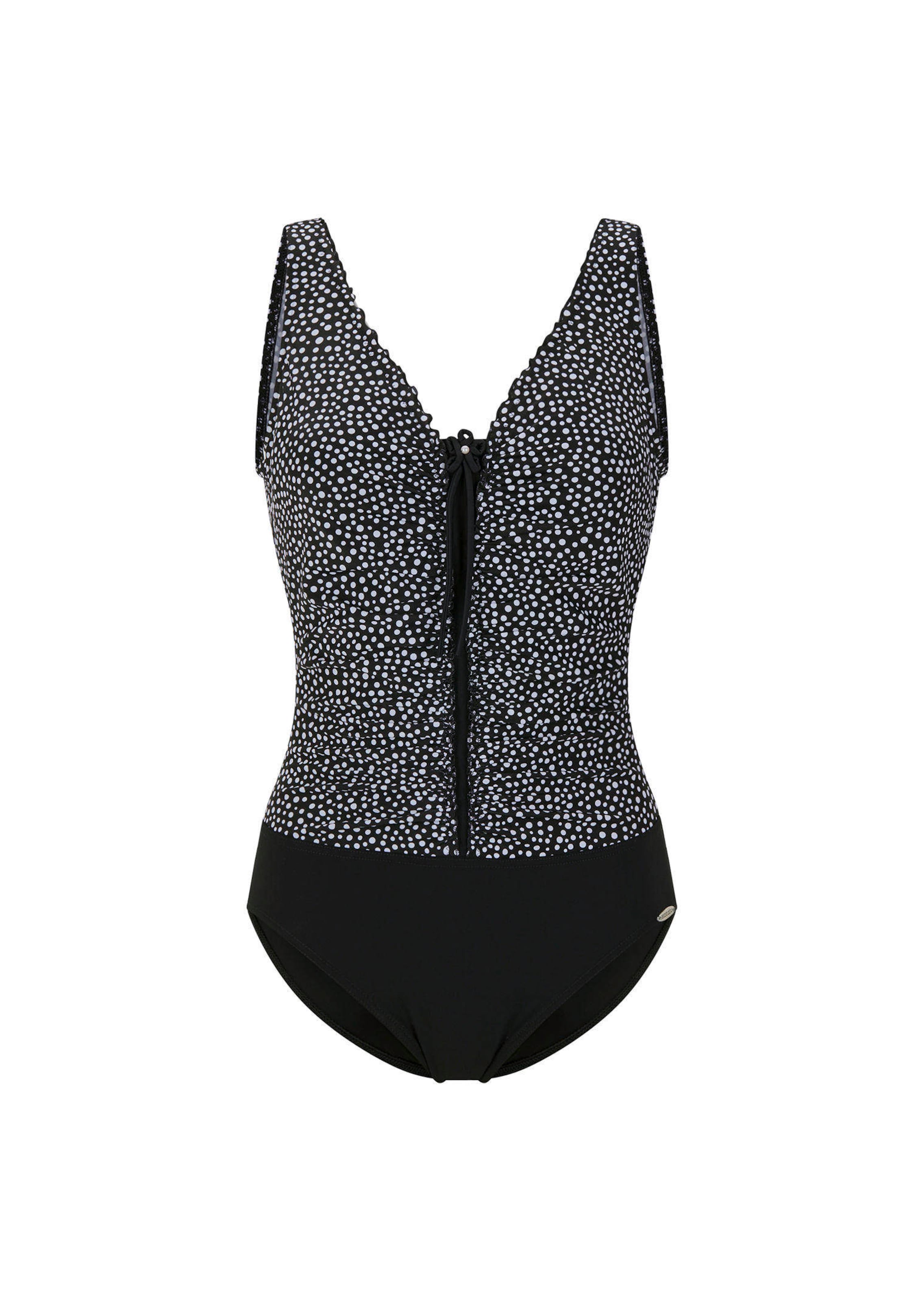 Badeanzug mit Tupfenmuster