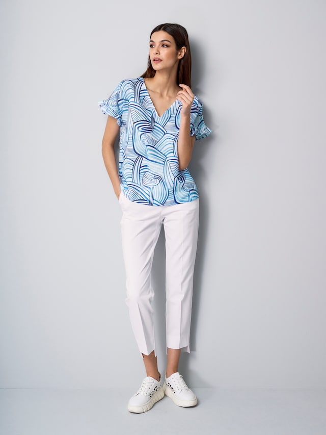 Bluse mit Volant am Ärmel 3