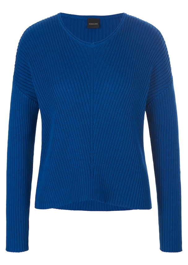 Rib-knit jumper with V-neckline 5