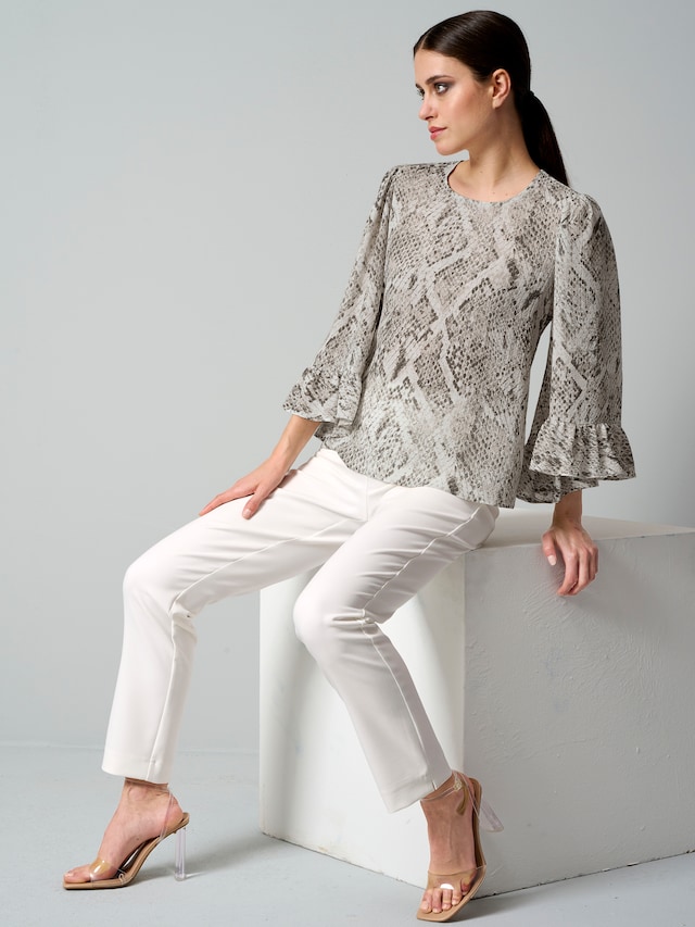 Bluse mit Volant am Ärmel 6