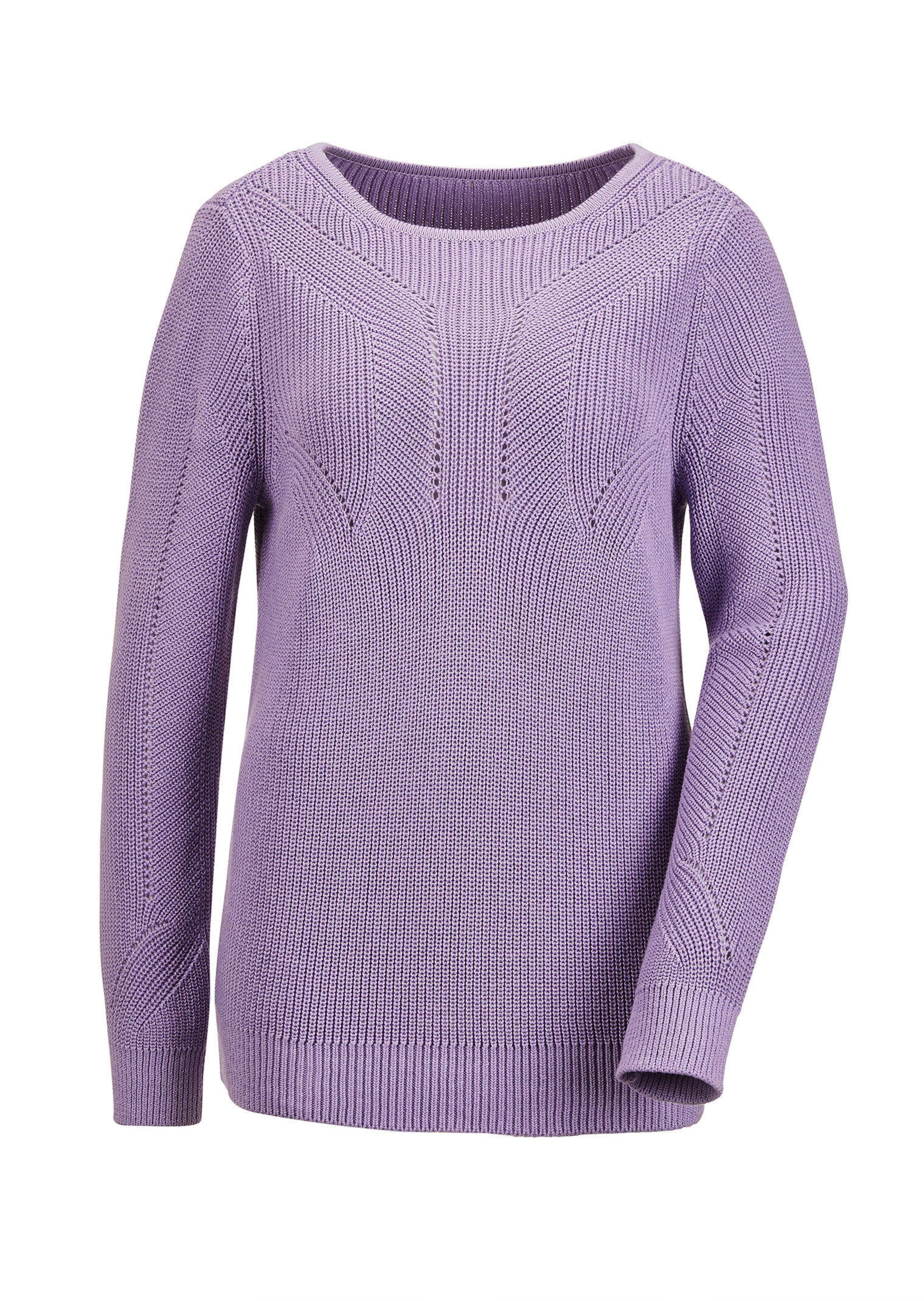 Pullover mit Rippenstrickmuster