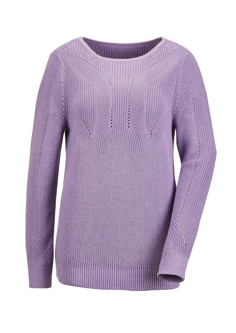 Pull en maille côtelée