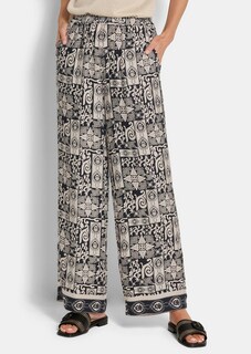 Weite Hose VERA aus Viskose-Satin thumbnail 1