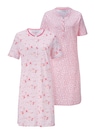 Lot de 2 chemises de nuit en pur coton thumbnail 6
