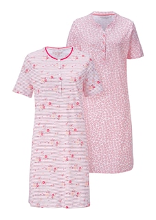 Lot de 2 chemises de nuit en pur coton thumbnail 6