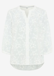 Baumwollbluse mit aufgesetzten Blüten thumbnail 1